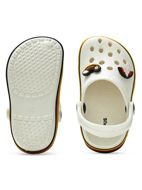 GC-9001K Off White Kid's Clogs